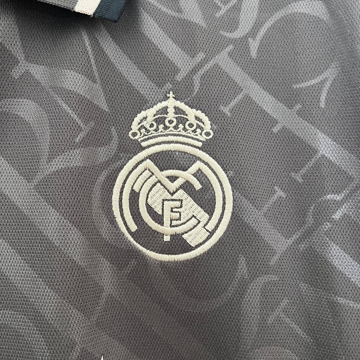 Officiële Real Madrid Derde Shirt 2024/2025 - Grijs med Witte Accenten