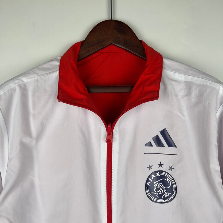 Ajax Reversible Trench Coat Windbreaker